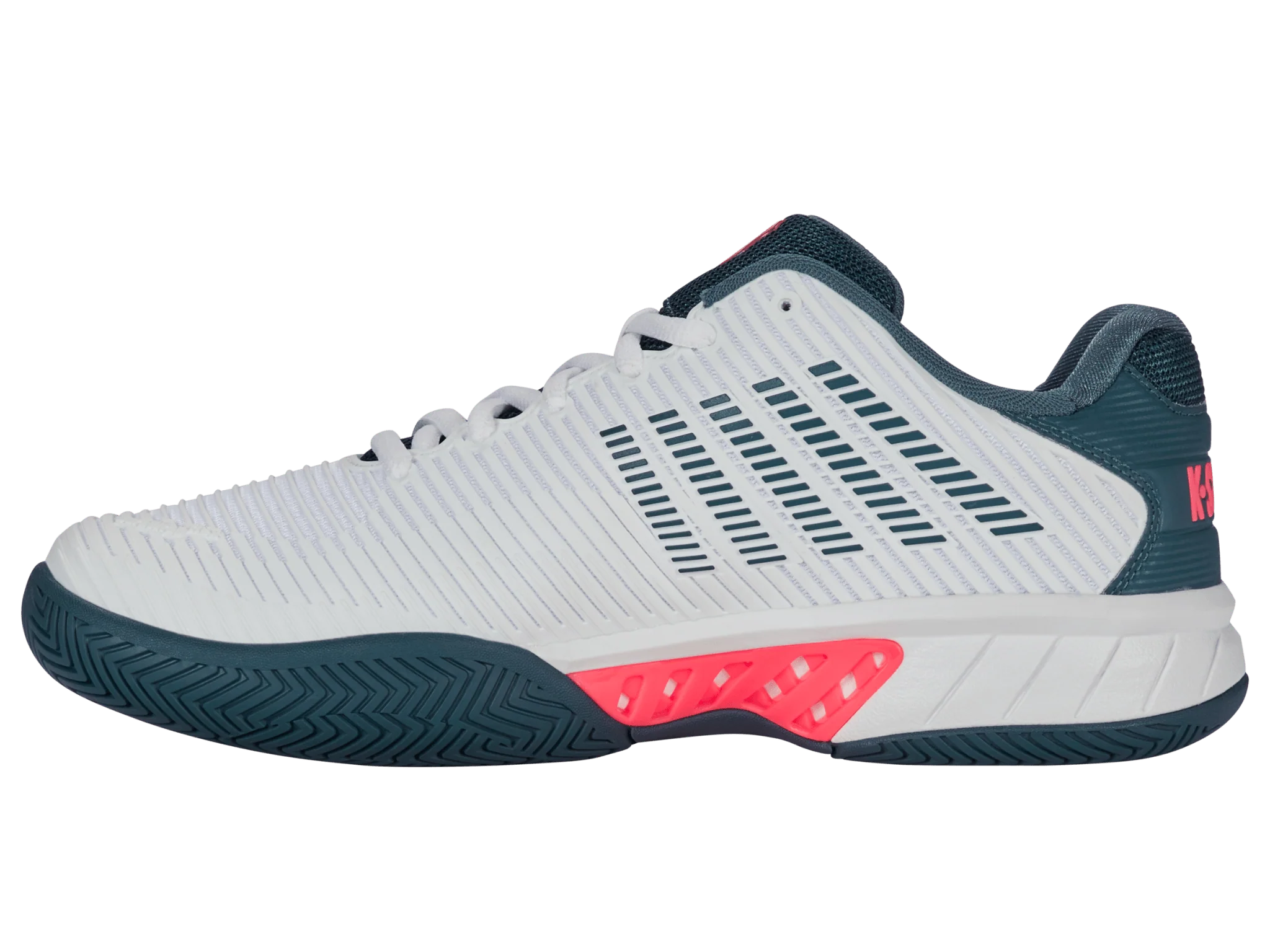 06613-129-M | HYPERCOURT EXPRESS 2 | WHITE/STARGAZER/NEON BLAZE - Image 5