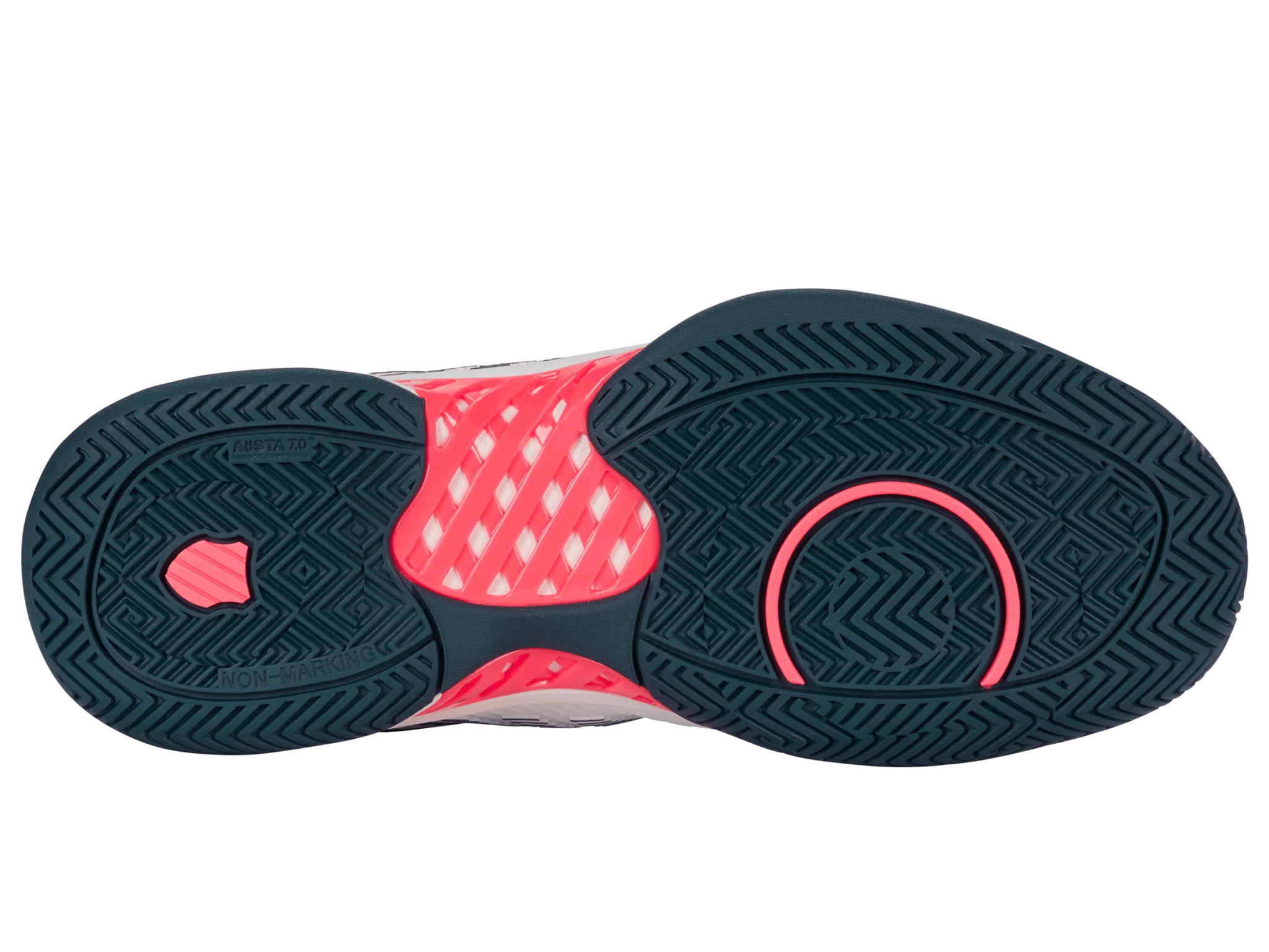 06613-129-M | HYPERCOURT EXPRESS 2 | WHITE/STARGAZER/NEON BLAZE - Image 6