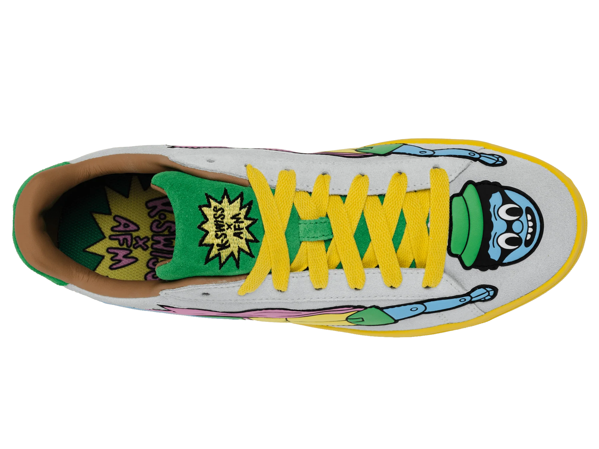 74737-427-M | COURT TIEBREAK II X RAKEEM MILES | BIT OF BLUE/FERN GREEN/CELANDINE - Image 7