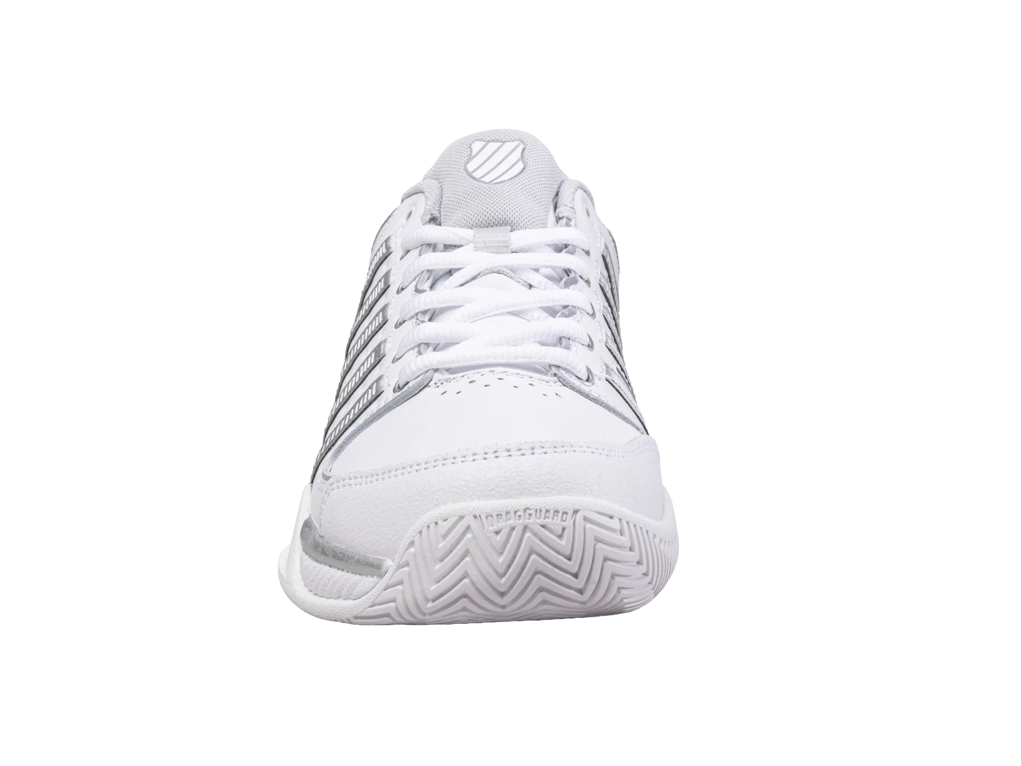 93379-107-M | WOMENS HYPERCOURT EXPRESS LEATHER | WHITE/SILVER/GLACIER GRAY - Image 3