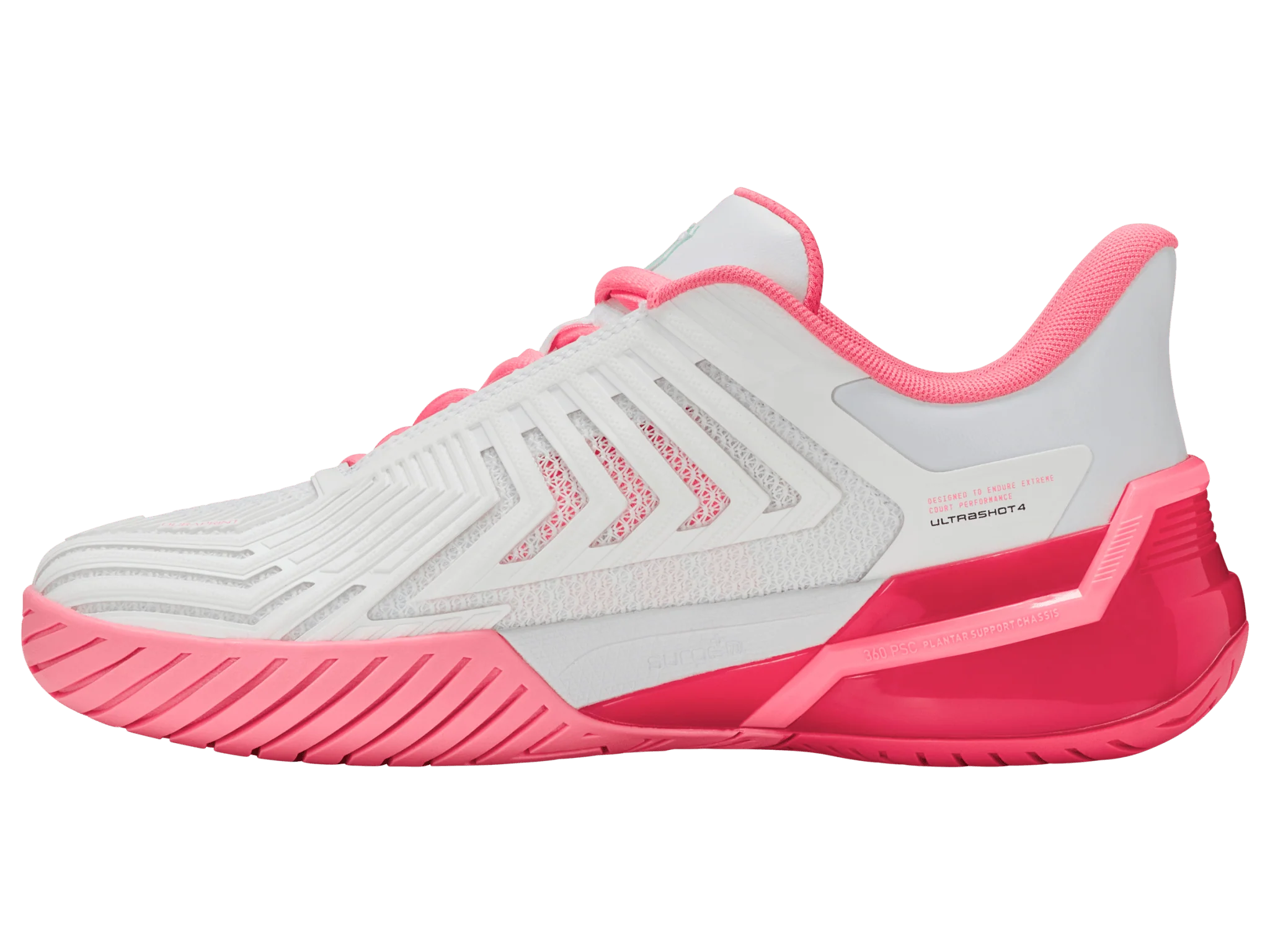 94437-162-M | ULTRASHOT 4 | WHITE/NEON PASTEL PINK/HOT NEON PINK - Image 5